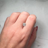 Salt and Pepper Round Brilliant  1.04ct 6.45x6.48x3.80mm SP1388 set in the mount