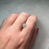 Salt and Pepper Round Brilliant  1.19ct 6.10x6.10x4.10mm SP1397 set in the mount