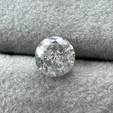 Salt and Pepper Round Brilliant  1.19ct 6.10x6.10x4.10mm SP1397 set in the mount