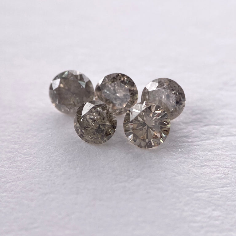 nuts　Briesta Champagne Diamond 22752-162pc0.60cttw5.54x3.75x2