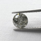 Salt and Pepper Round Brilliant  0.95ct 5.97x5.96x4.09mm SP1417