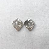 Matching Pair (0.85) 1.71cttw Kite Shape Rosecuts IC1150 & IC1149 set in the mount