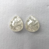 Copy of Matching Pair (2.02) 4.09cttw Pear Shape Rosecuts IC3217 set in the mount