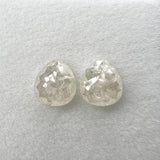 Copy of Matching Pair (2.02) 4.09cttw Pear Shape Rosecuts IC3217 set in the mount