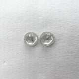 Copy of Matching Pair (0.64) 1.24cttw of Round Rosecuts IC3020/2492 set in the mount