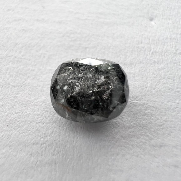 Salt and Pepper 1.08ct Oval Rosecut 6.63x5.41x3.05mm SP1452