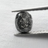 Salt and Pepper 1.08ct Oval Rosecut 6.63x5.41x3.05mm SP1452