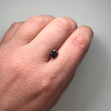 Salt and Pepper 1.08ct Oval Rosecut 6.63x5.41x3.05mm SP1452