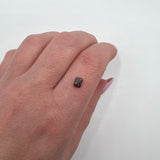 Salt and Pepper 0.68ct Emerald Cut Rosecut 5.43x4.00x2.51mm  SP1444