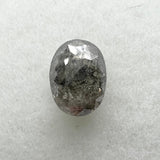 Salt and Pepper 0.68ct Oval Rosecut 6.12x4.51x2.60mm SP1465