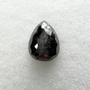 Salt and Pepper 1.21ct Pear Rosecut 7.86x5.93x3.00mm SP1434