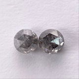 Matching Pair  (0.43) 0.92ctct of Round Rosecut SP1271/SP1270 set in the mount