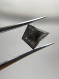 Salt and Pepper 1.36ct Kite Double Rosecut 10.30 x 9.05 x 2.45mm SP2201