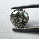Salt & Pepper 1.02ct Round Brilliant 6.41x6.47x4.01mm SP1999