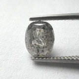 Salt and Pepper 1.91ct Oval Brilliant 7.84x6.35x4.29mm SP2019